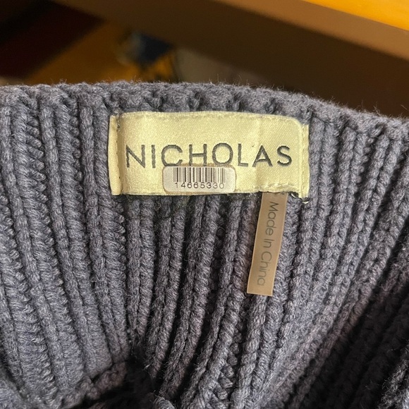 Nicholas Ribbed Knit Sweater Halter Mini Dress EUC - Picture 3 of 7